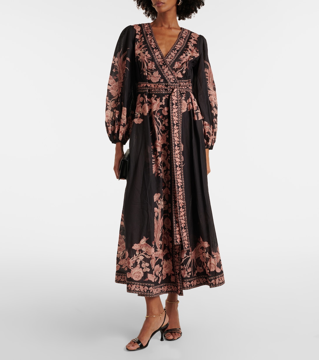 Waverly floral cotton wrap dress | Zimmermann