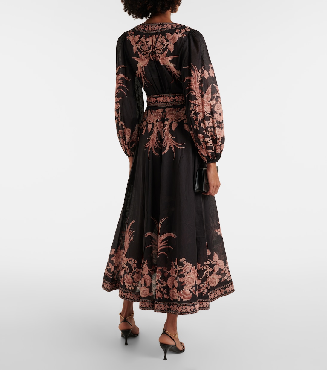 Waverly floral cotton wrap dress | Zimmermann