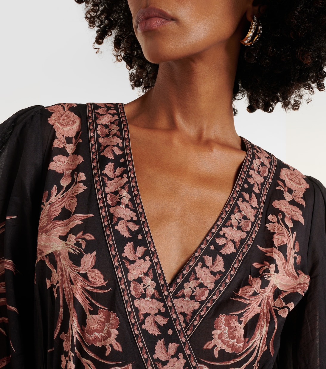 Waverly floral cotton wrap dress | Zimmermann