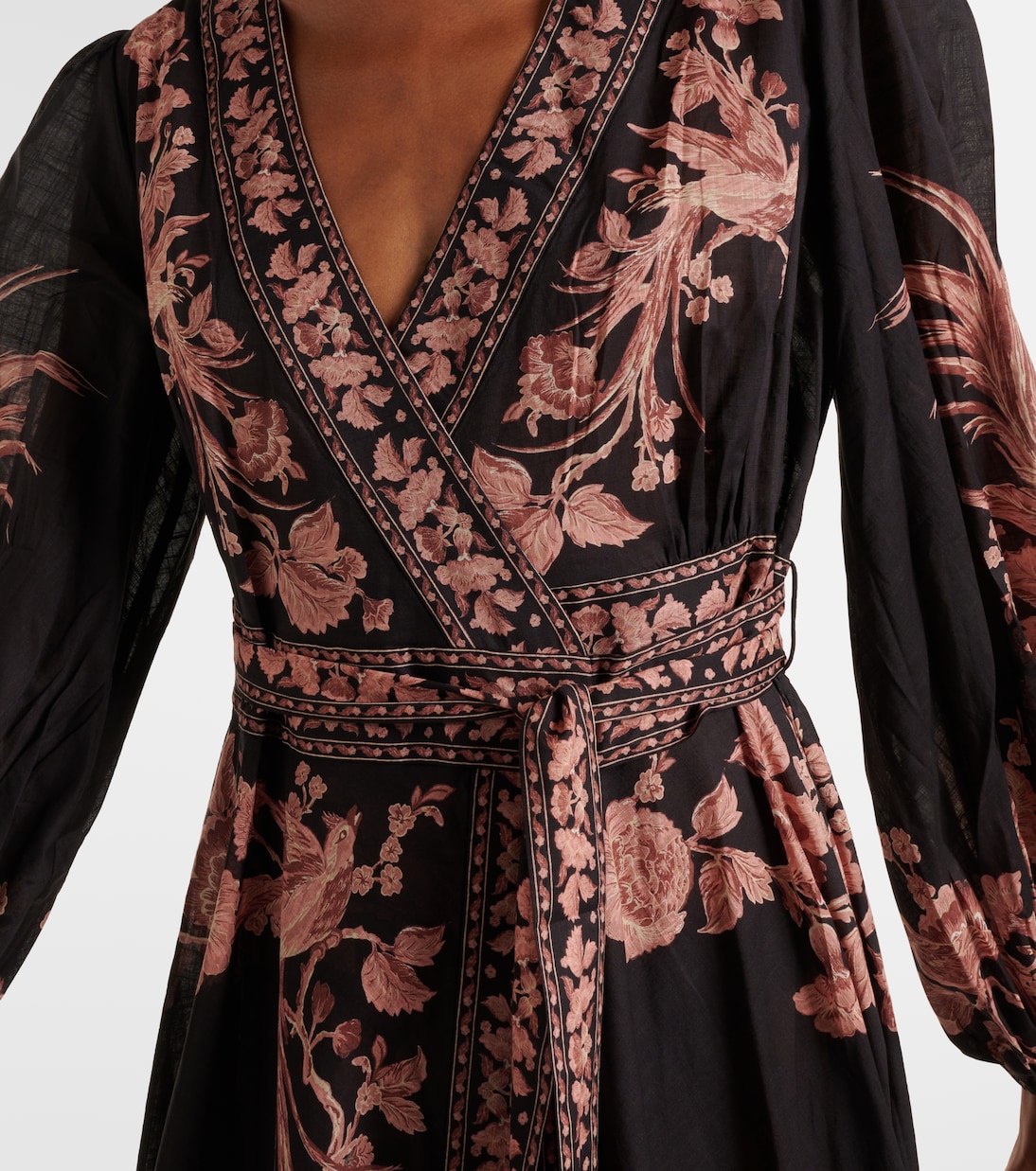 Waverly floral cotton wrap dress | Zimmermann