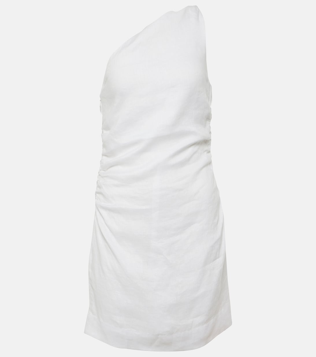 Vestido corto Marga de lino fruncido | Faithfull