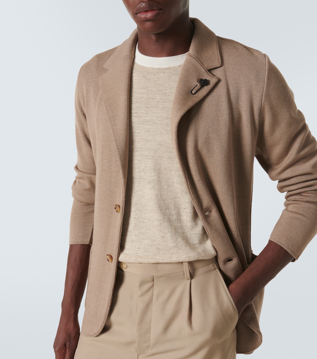 Blazer en laine, soie et cachemire | Lardini