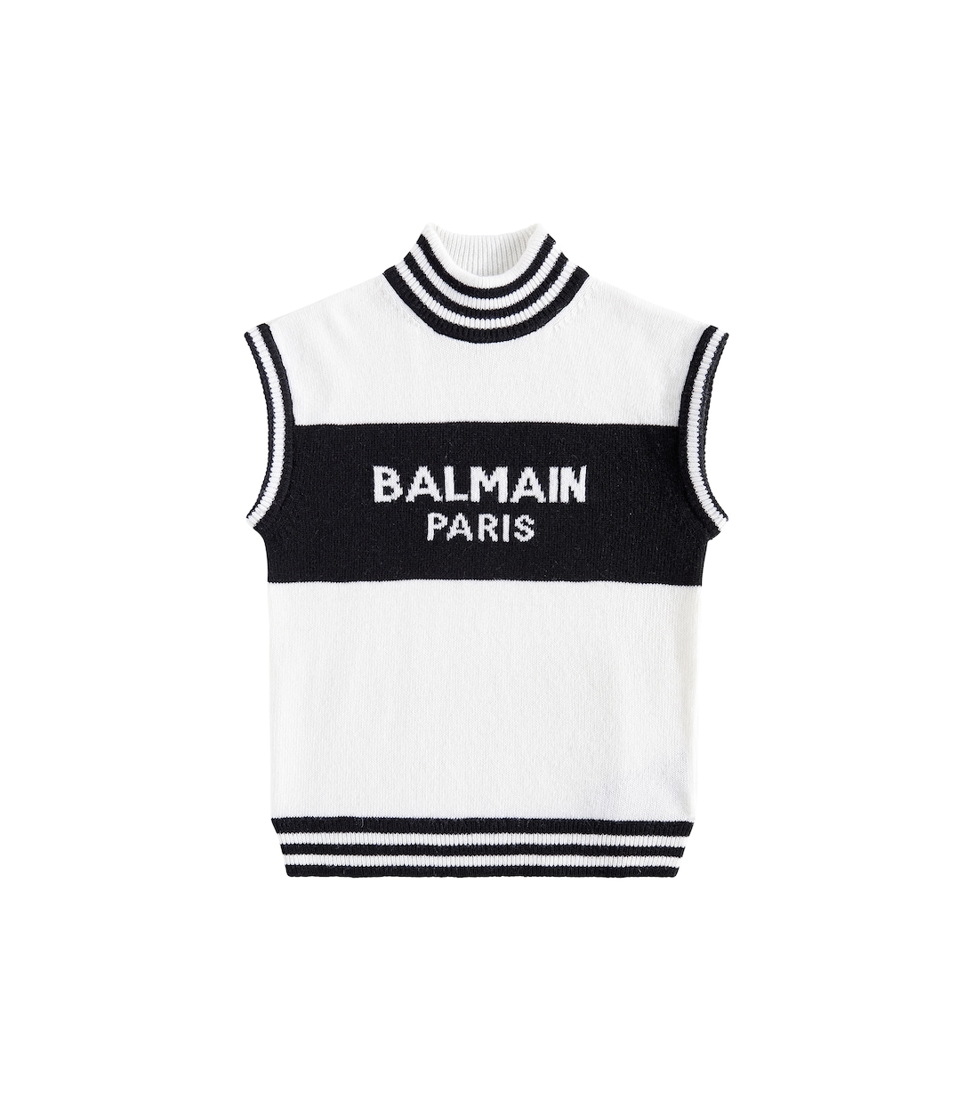 Chaleco de mezcla de lana y cachemir | Balmain Kids