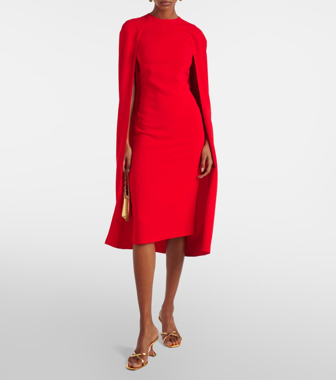Caped midi dress | Stella McCartney