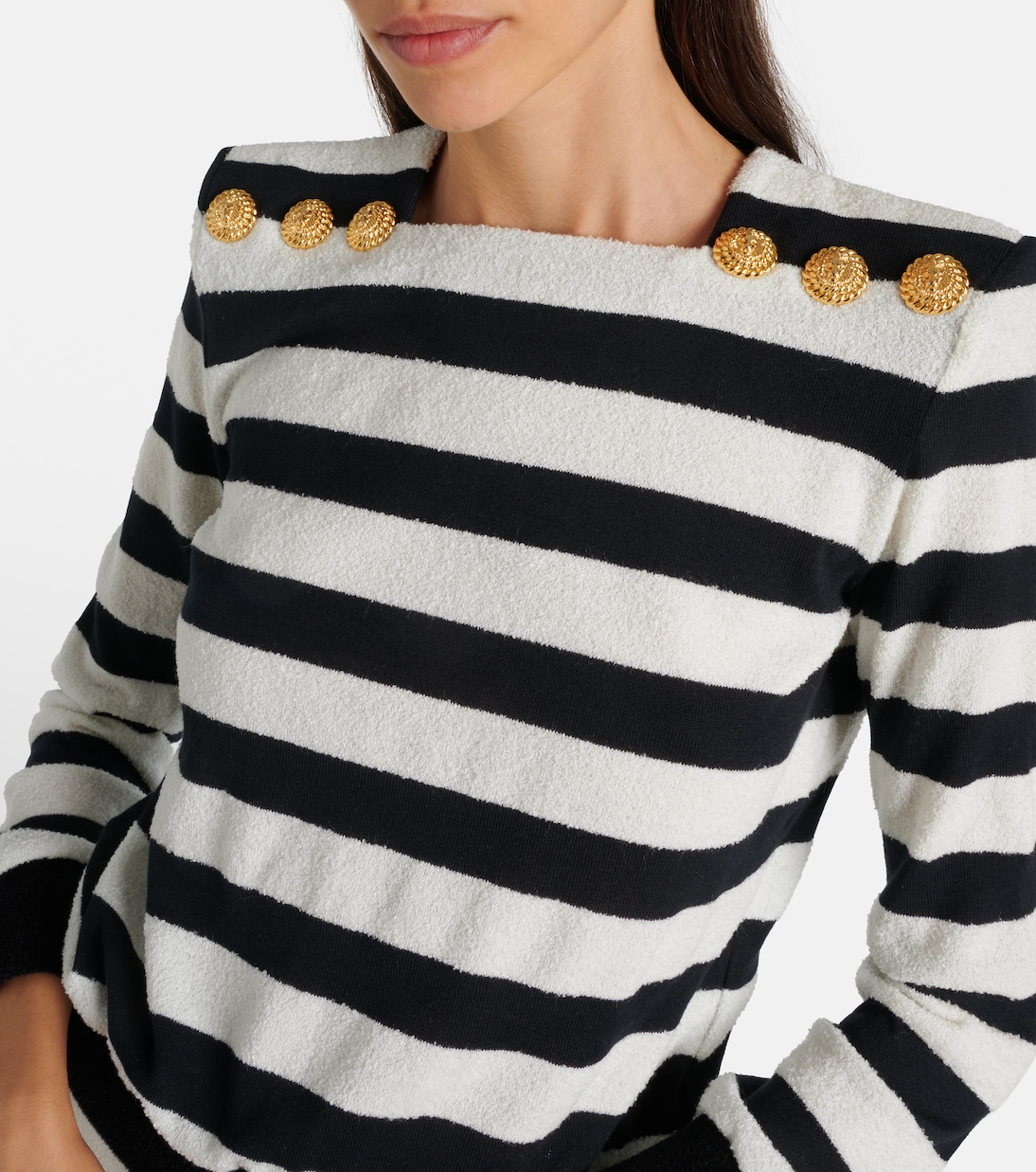 Top in jersey a righe | Balmain