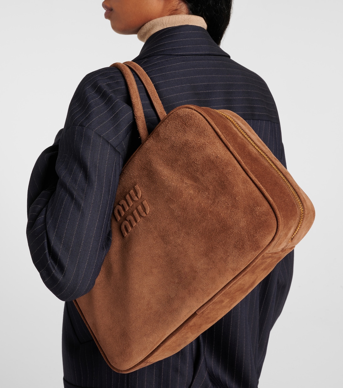 Beau suede shoulder bag | Miu Miu