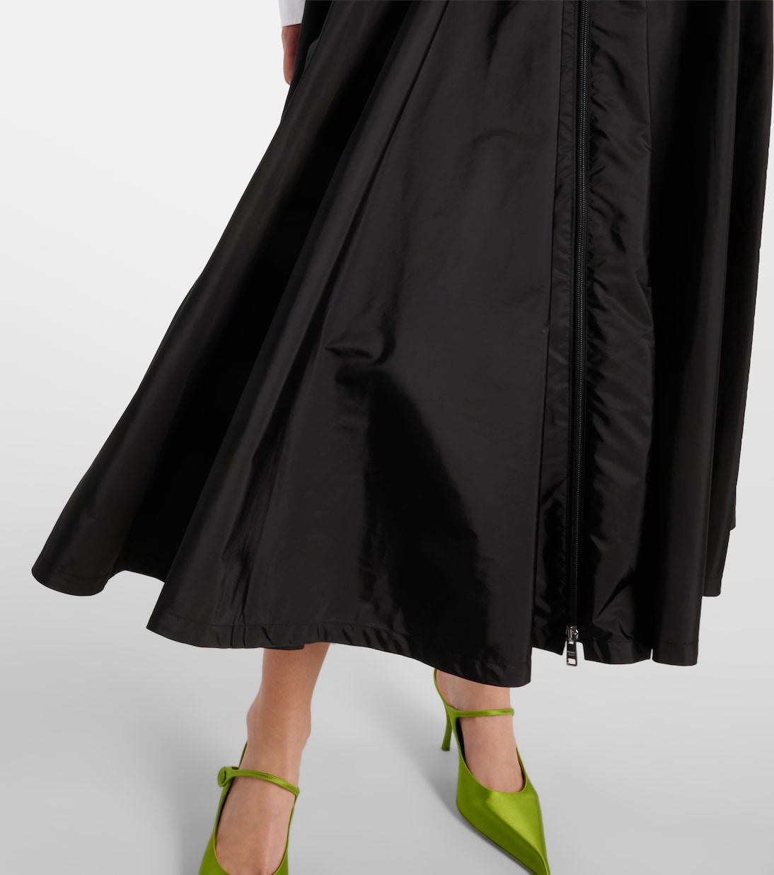 Falda midi de Re-Nylon con logo | Prada