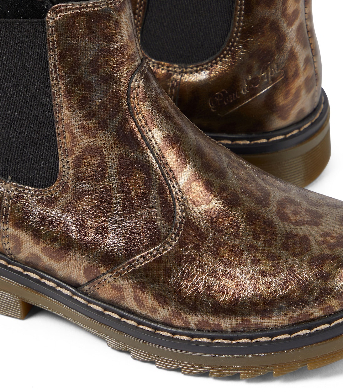 Leopard-print Chelsea boots | Pom d'Api