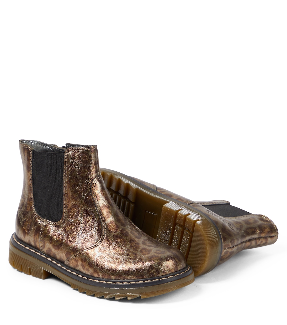 Leopard-print Chelsea boots | Pom d'Api