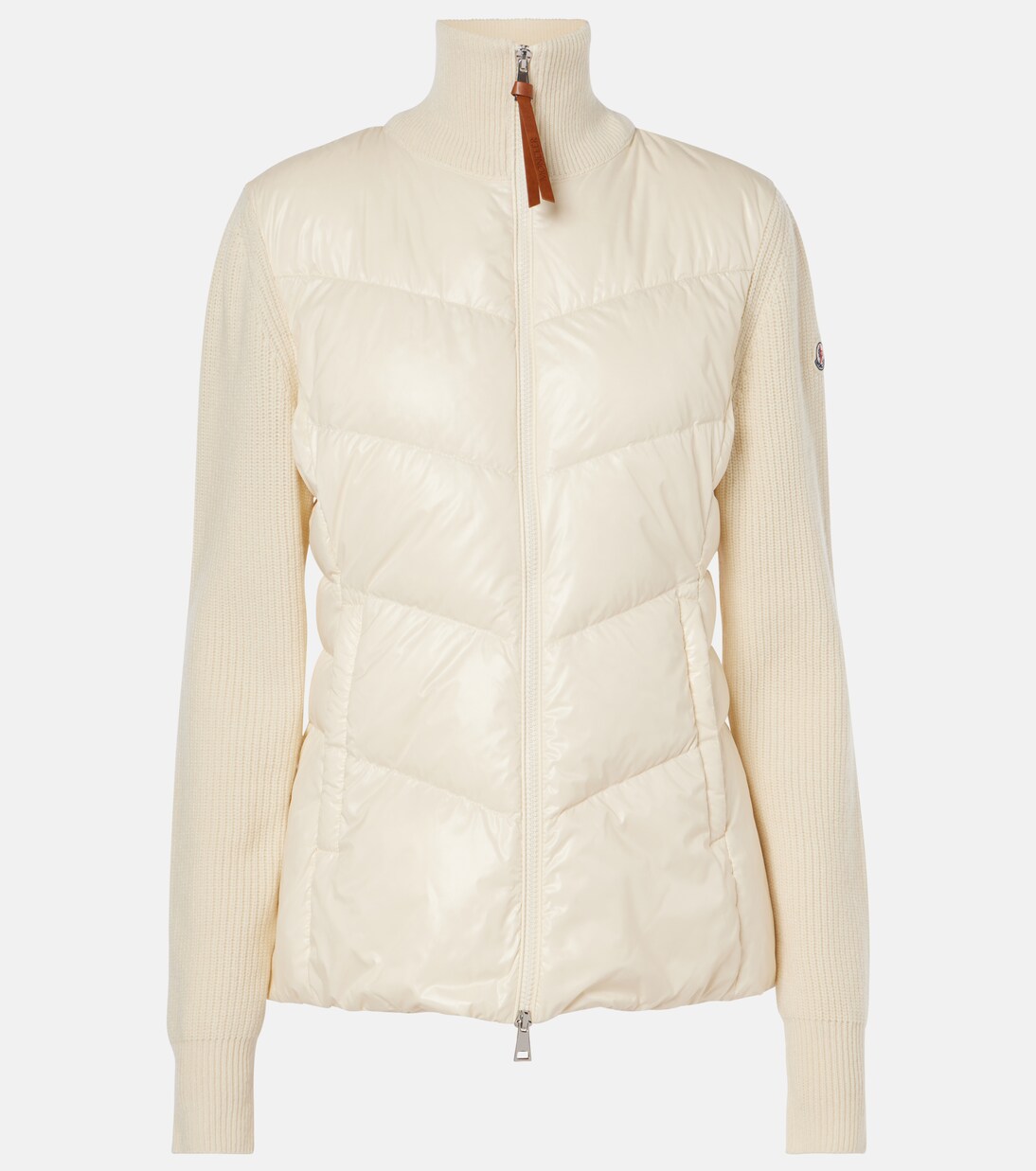 Chaqueta de Lana con Paneles de Plumas Moncler para Jóvenes Modernos