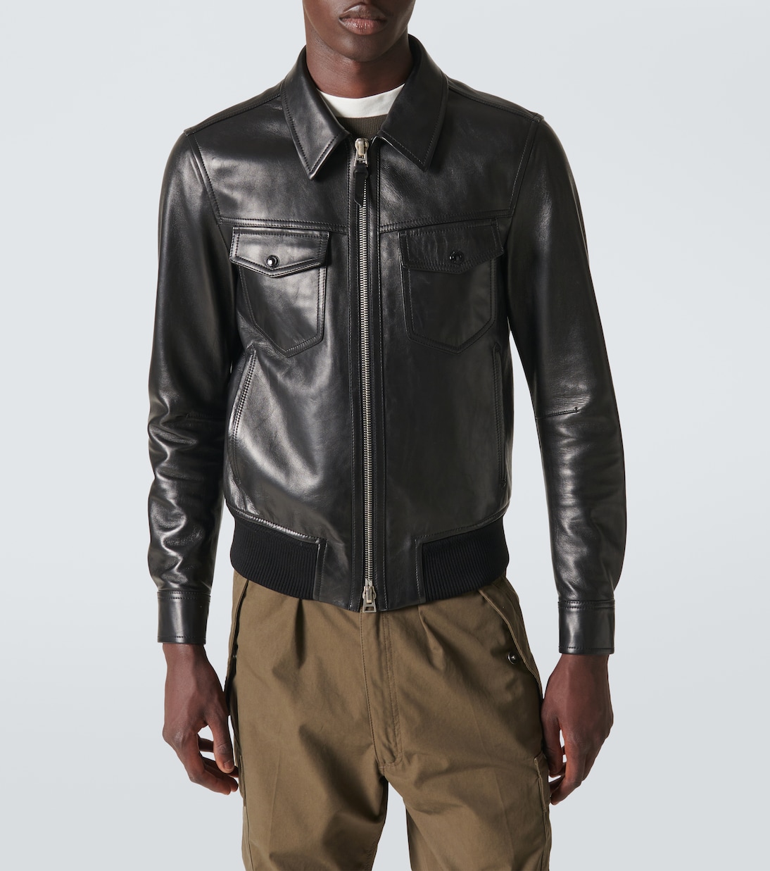 Giacca blouson in pelle | Tom Ford