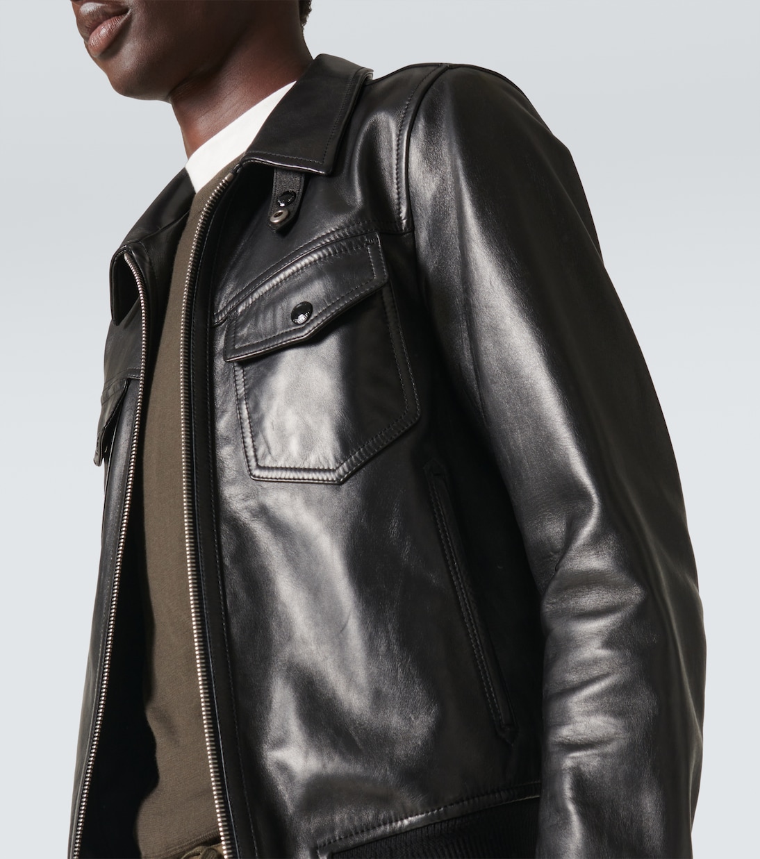 Giacca blouson in pelle | Tom Ford