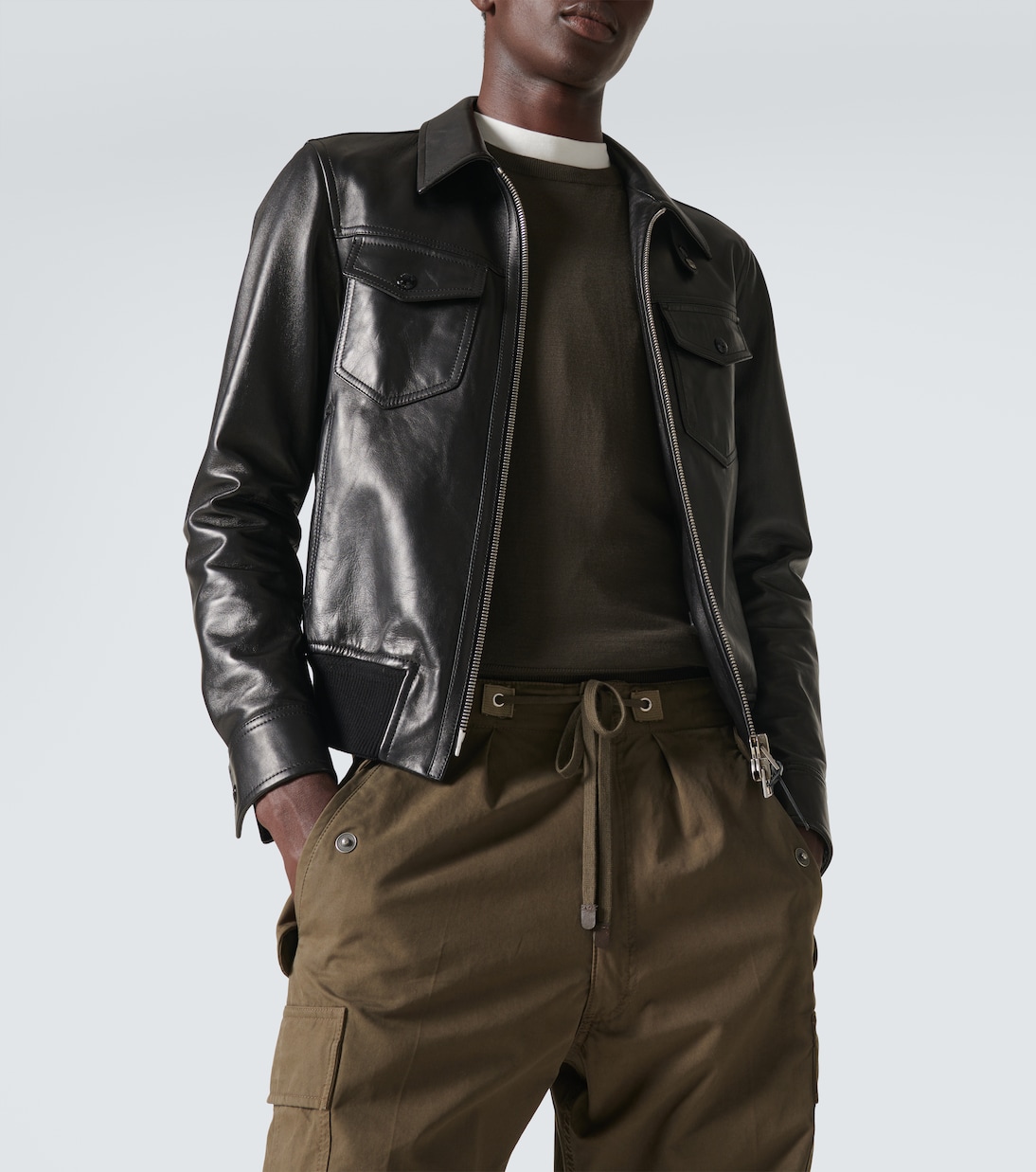 Giacca blouson in pelle | Tom Ford