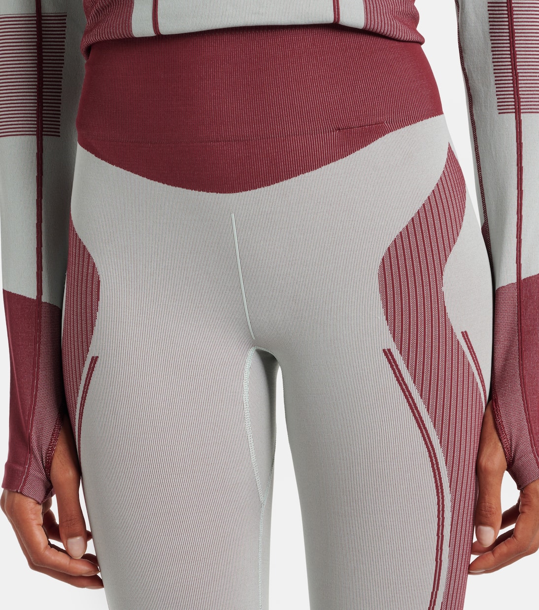 TrueNature colorblocked ski leggings | Adidas by Stella McCartney