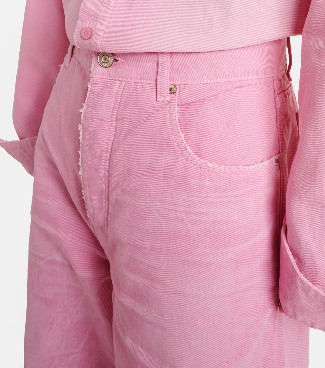 Jeans anchos de tiro alto | Balenciaga