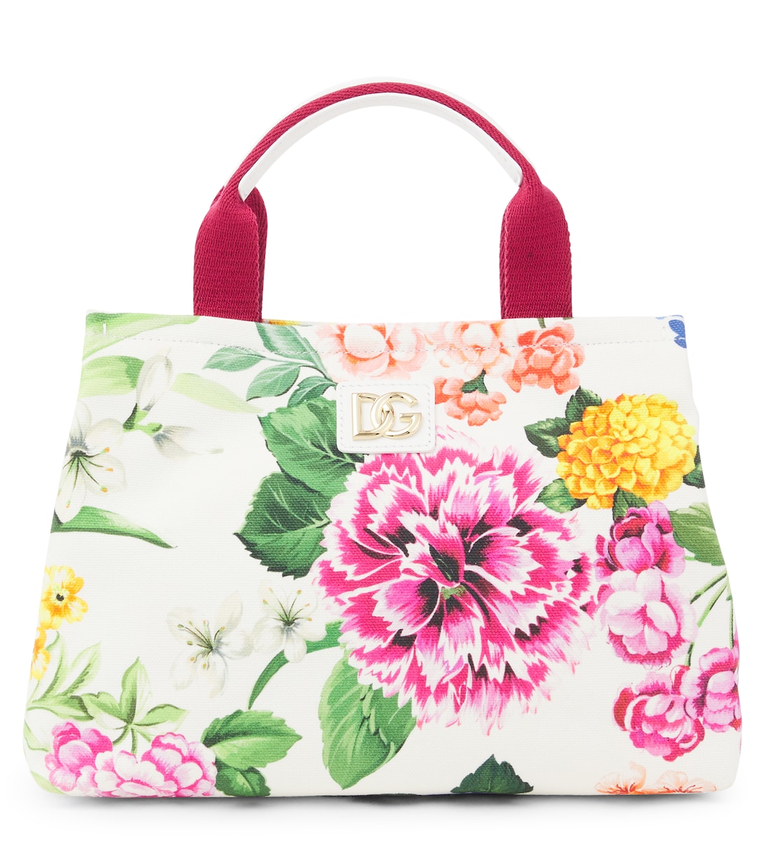 Borsa in canvas e pelle con stampa | Dolce&Gabbana Kids