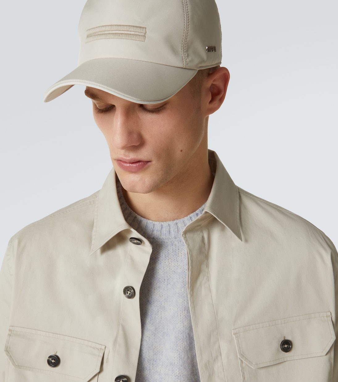 Baseballcap mit Leder | Zegna