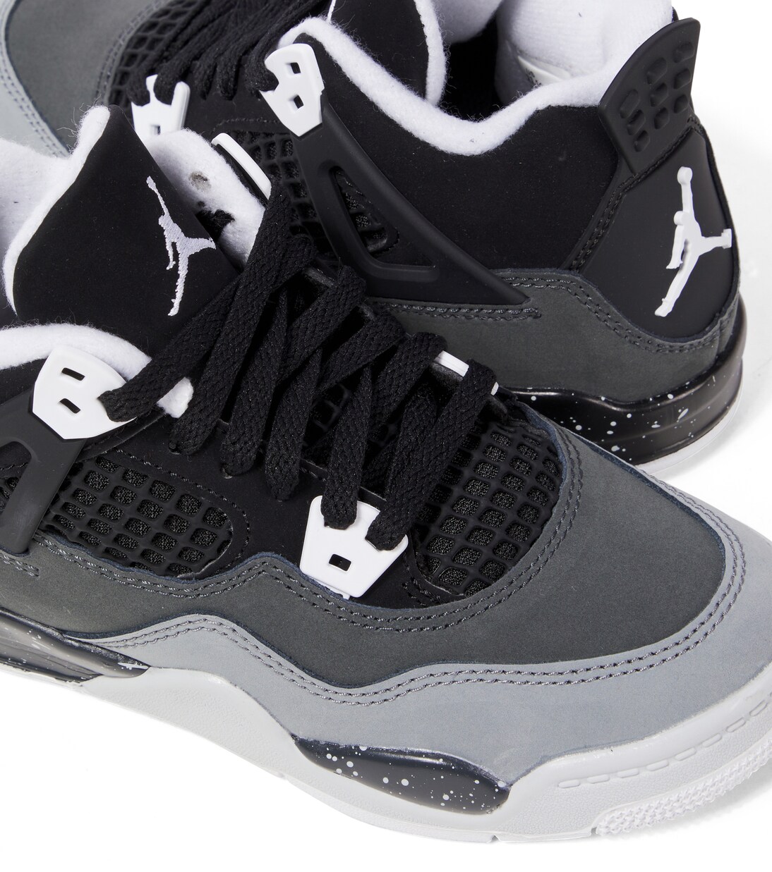 Jordan 4 black leather outlet