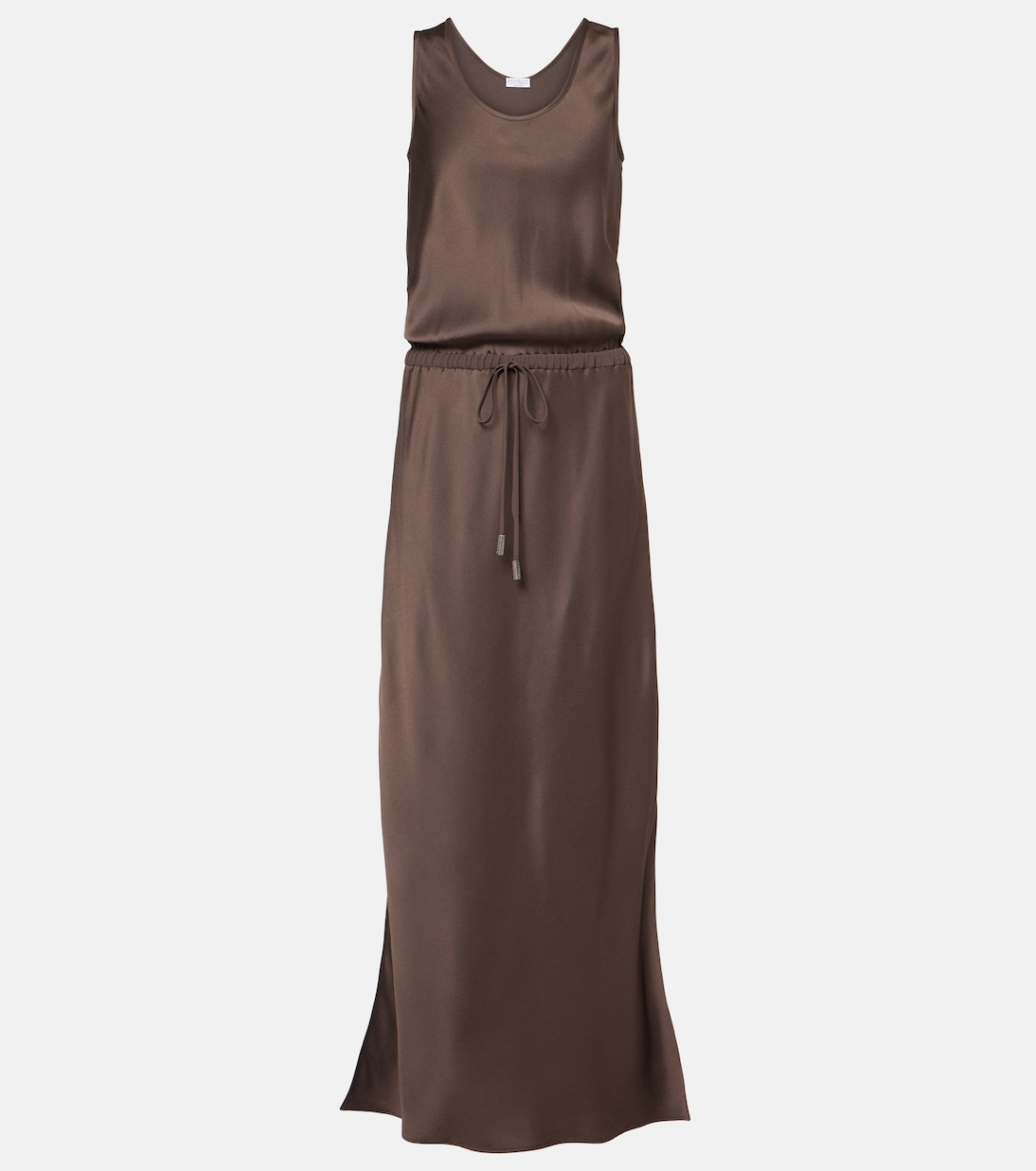 Maxikleid aus Satin | Brunello Cucinelli