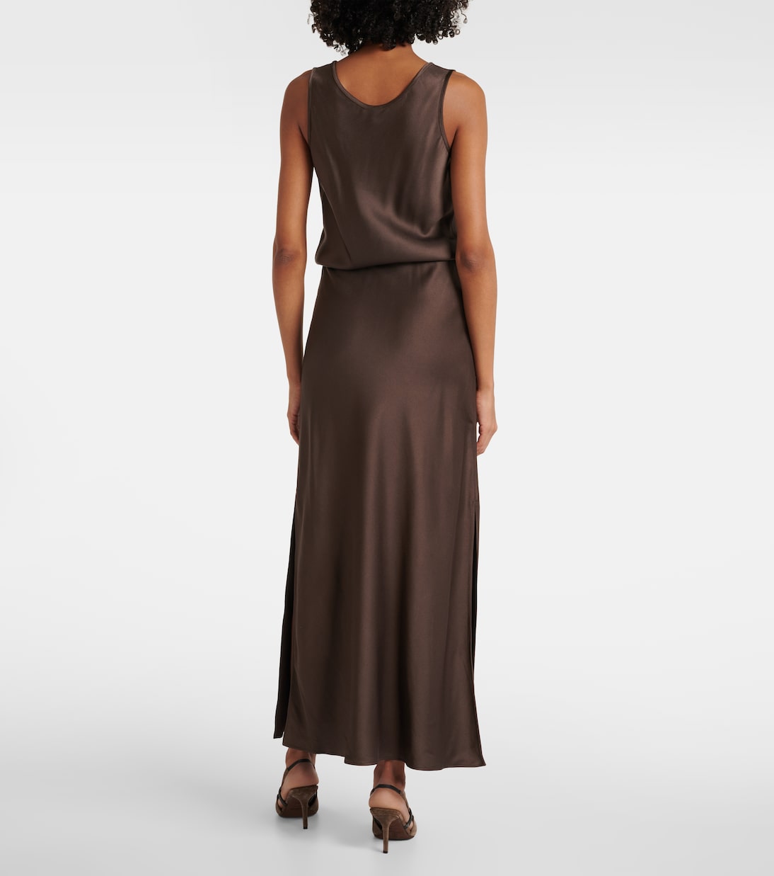 Maxikleid aus Satin | Brunello Cucinelli