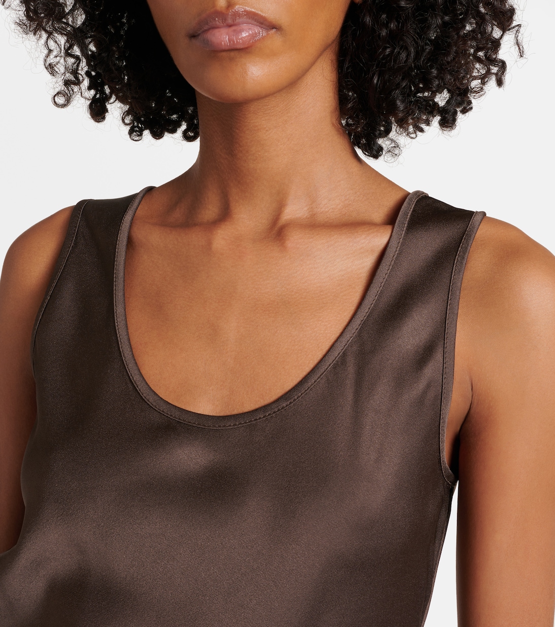 Maxikleid aus Satin | Brunello Cucinelli