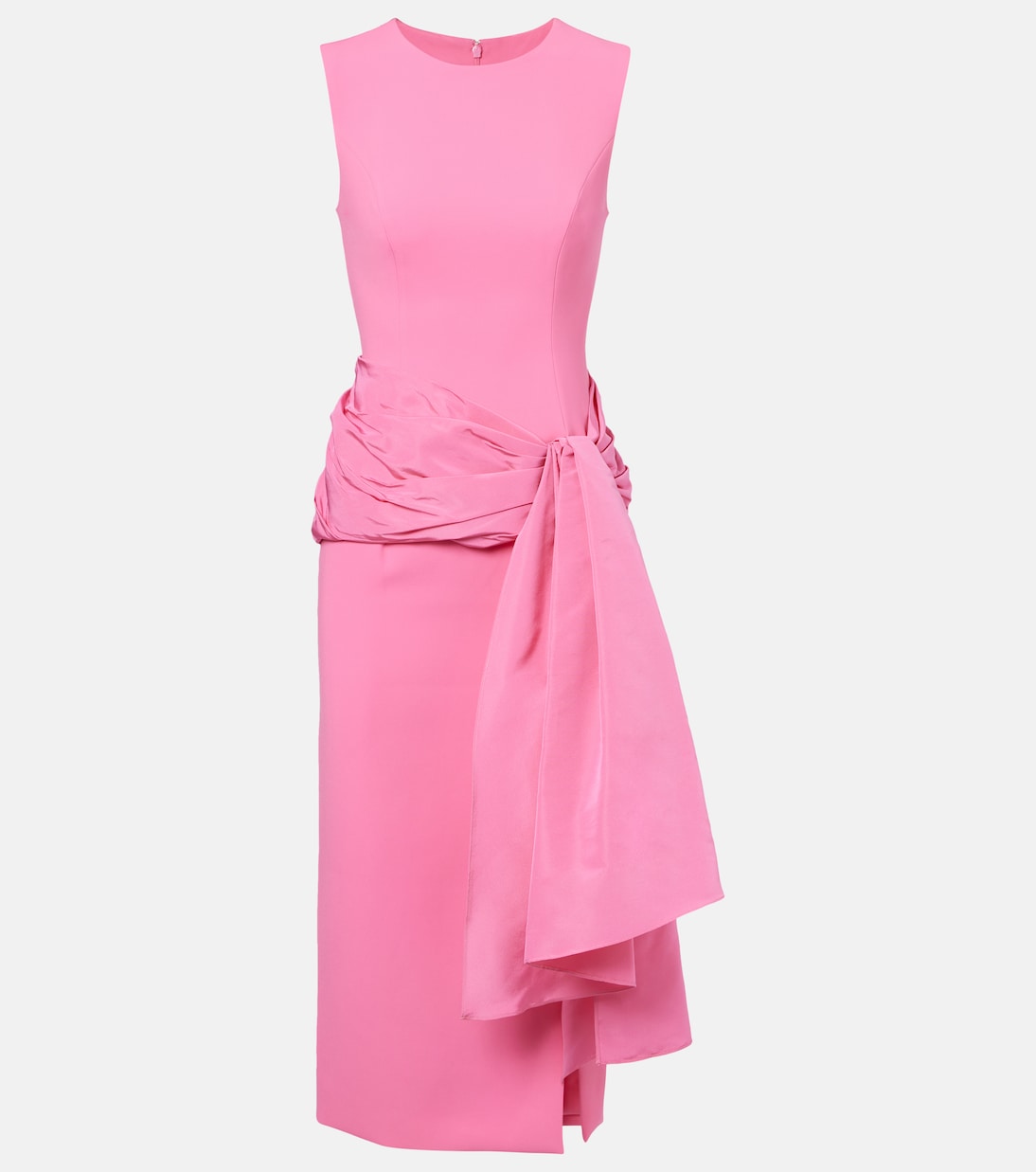 Abito midi in crêpe e seta | Carolina Herrera