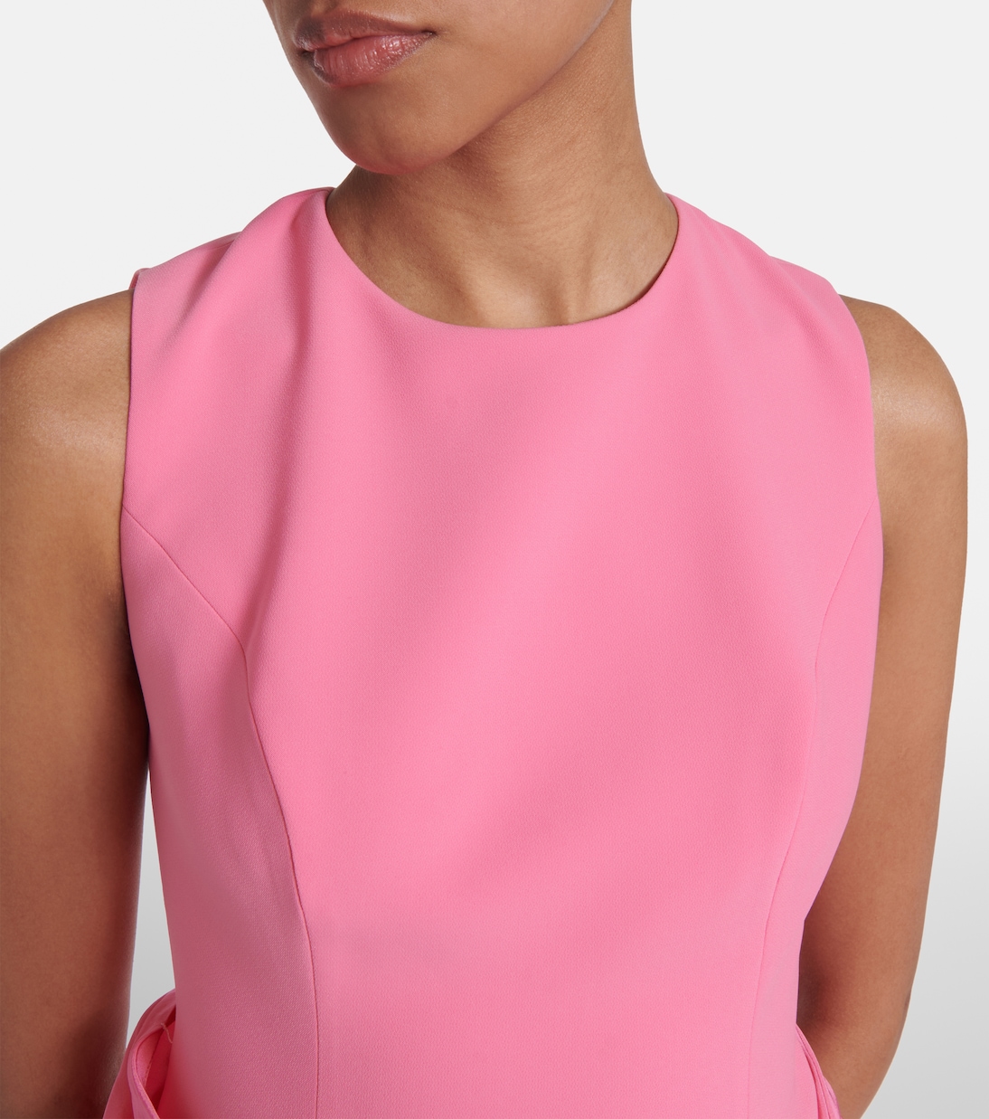 Abito midi in crêpe e seta | Carolina Herrera