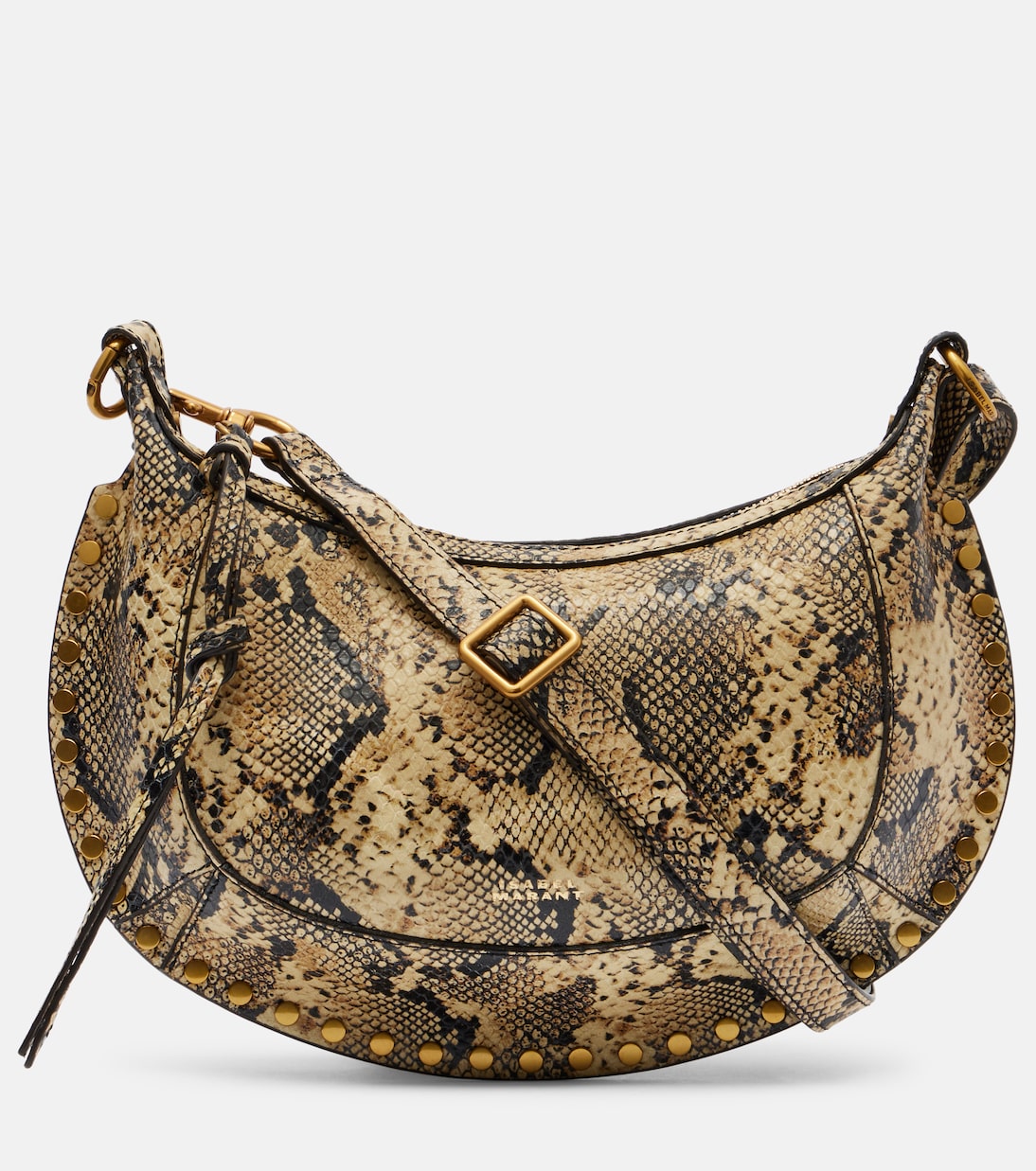 Oskan Moon snake-effect leather shoulder bag | Isabel Marant