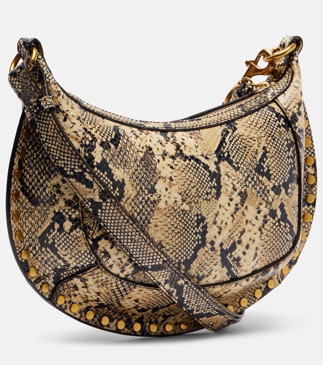 Oskan Moon snake-effect leather shoulder bag | Isabel Marant
