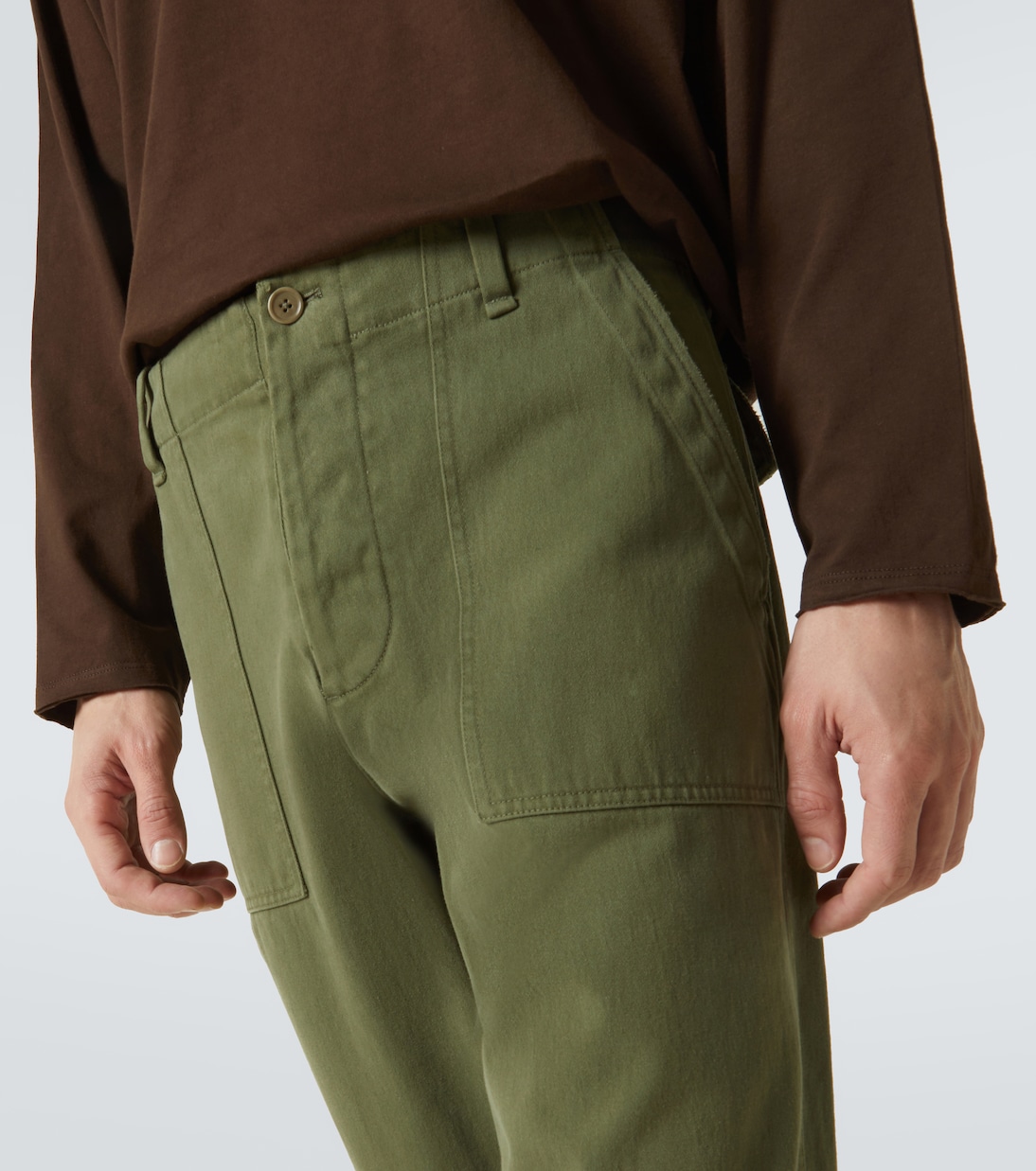 Valerio cotton straight pants | The Row