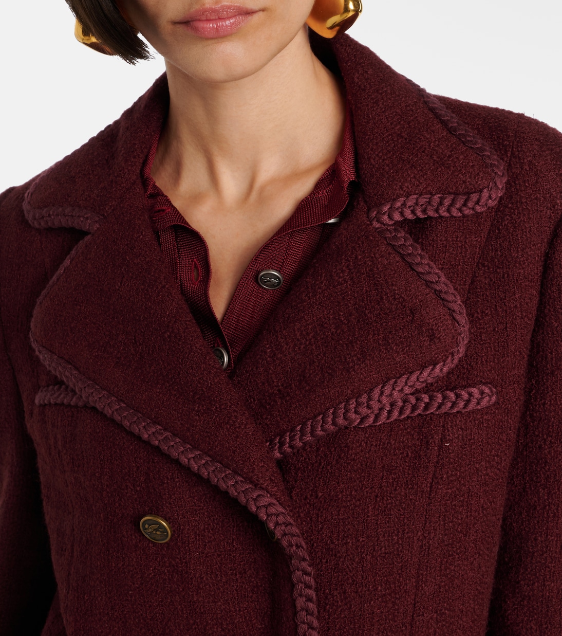 Giacca doppiopetto in lana e mohair | Etro