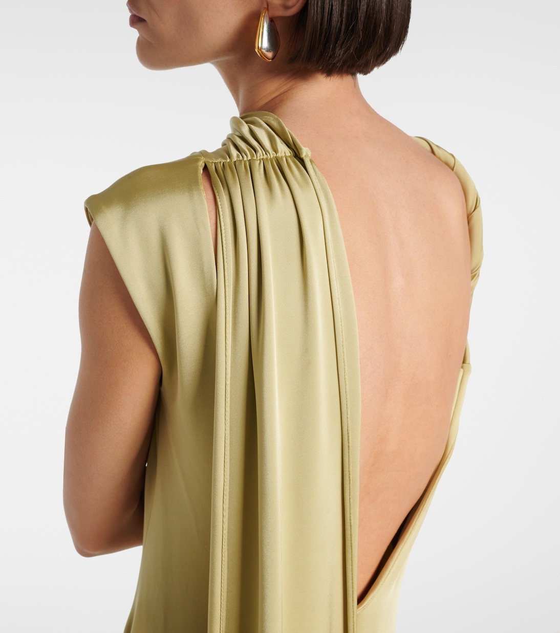 Embellished satin midi dress | Victoria Beckham