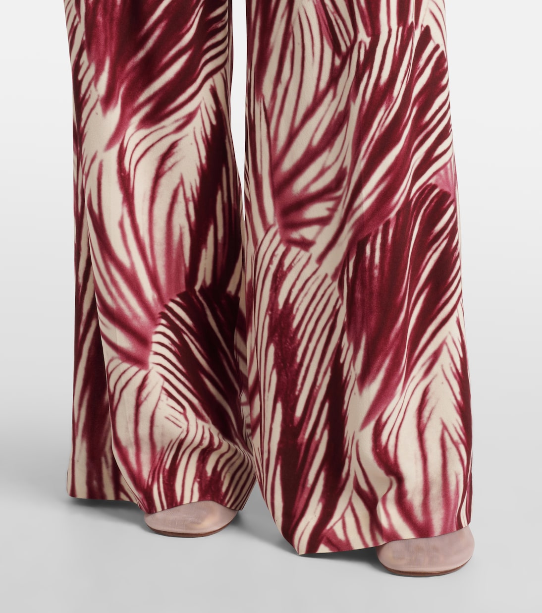 Pantaloni a gamba larga in crêpe con stampa | Dries Van Noten