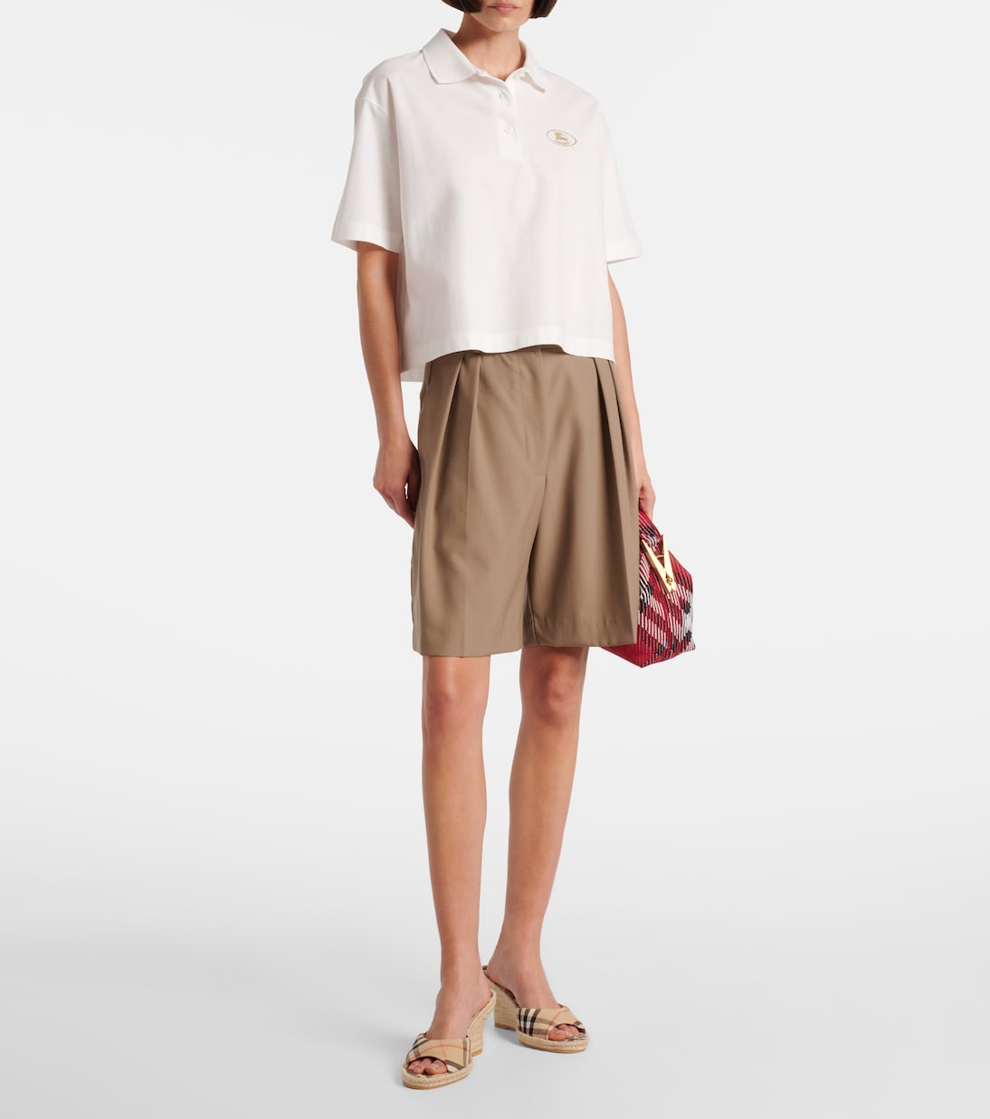 Burberry Check espadrille wedges | Burberry