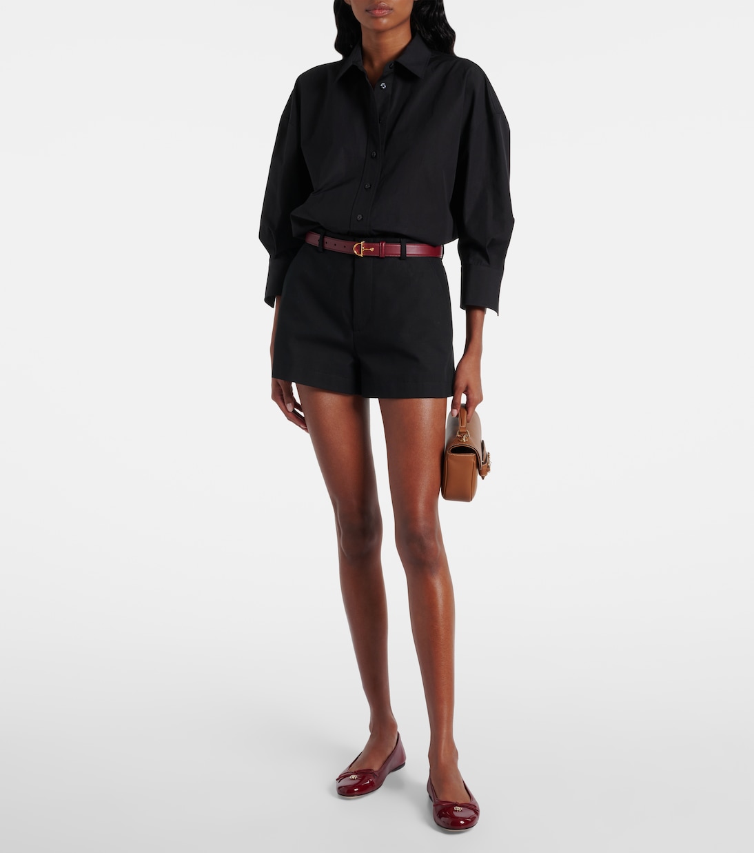Double G leather ballet flats | Gucci