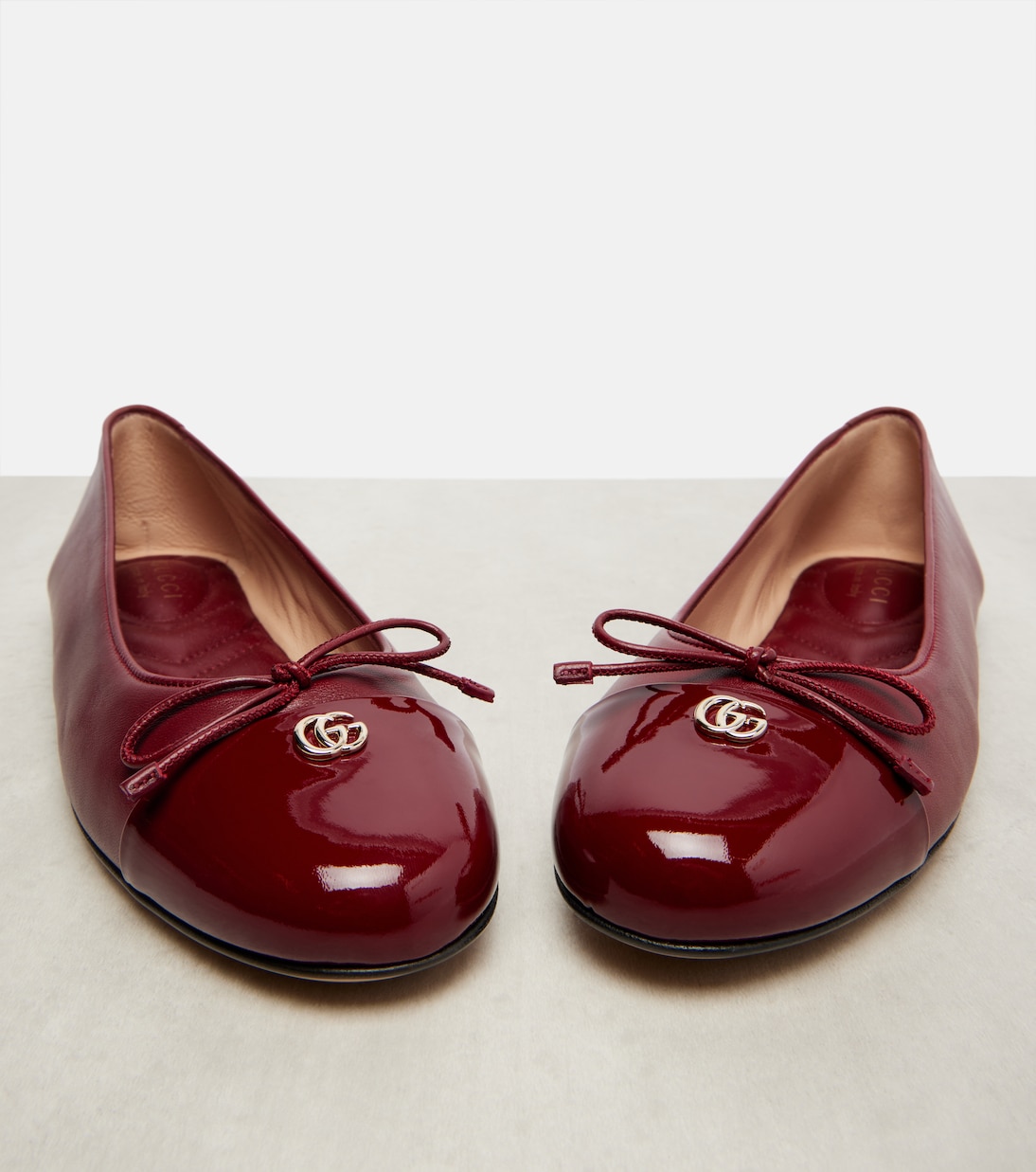 Double G leather ballet flats | Gucci