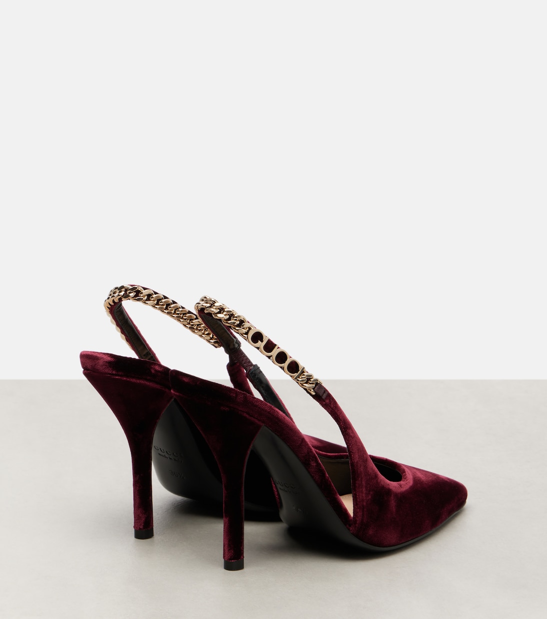 Signoria velvet slingback pumps | Gucci