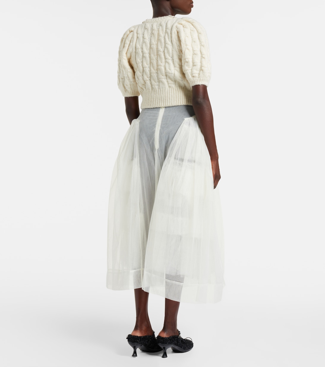 Tulle midi skirt | Simone Rocha
