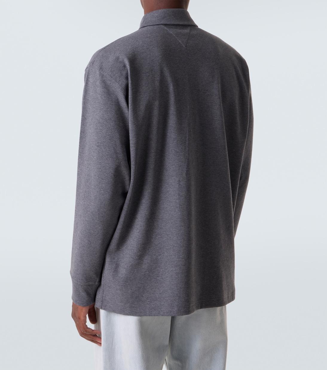 Intrecciato cotton jersey polo sweater | Bottega Veneta