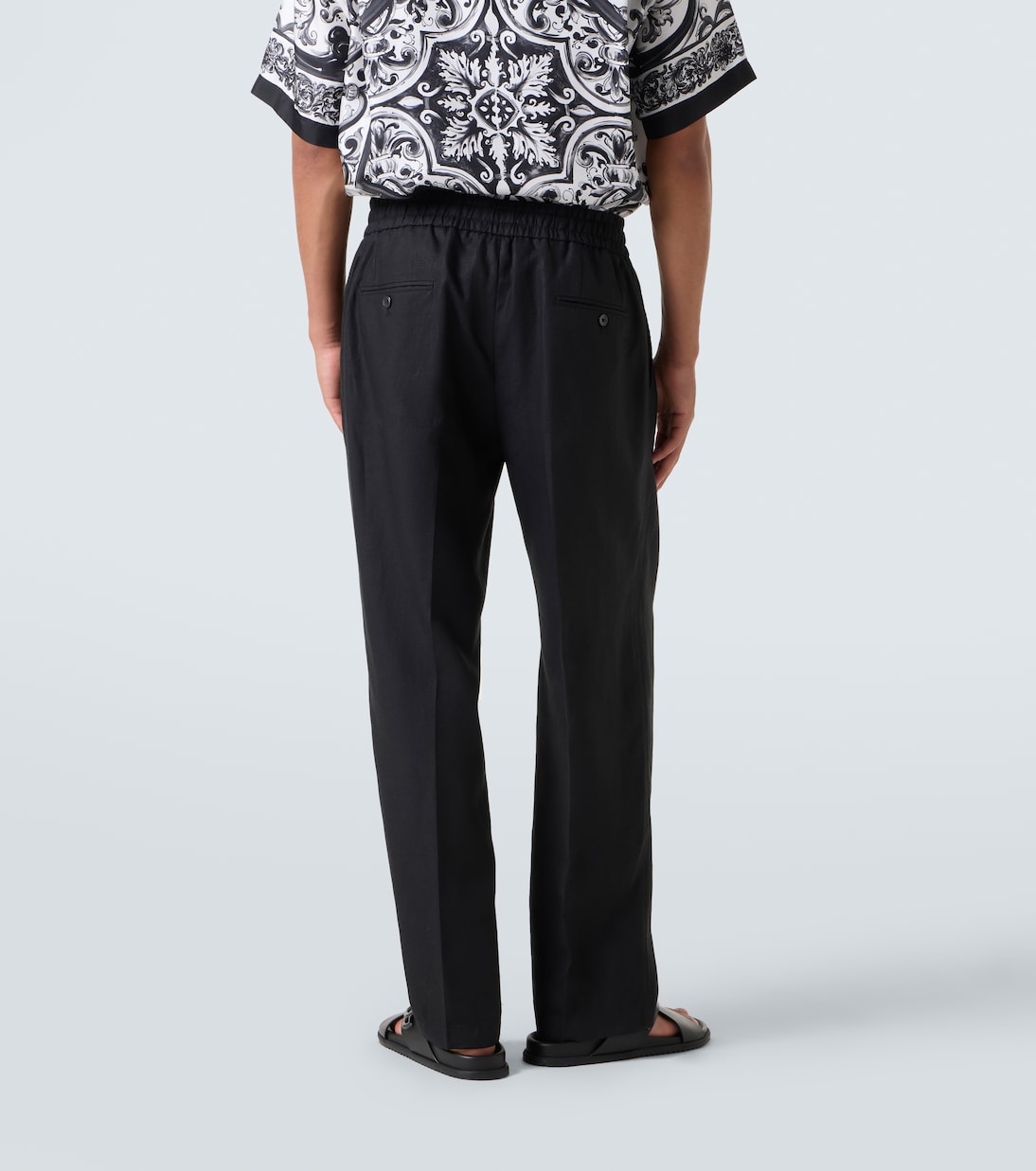 Linen straight pants | Dolce&Gabbana
