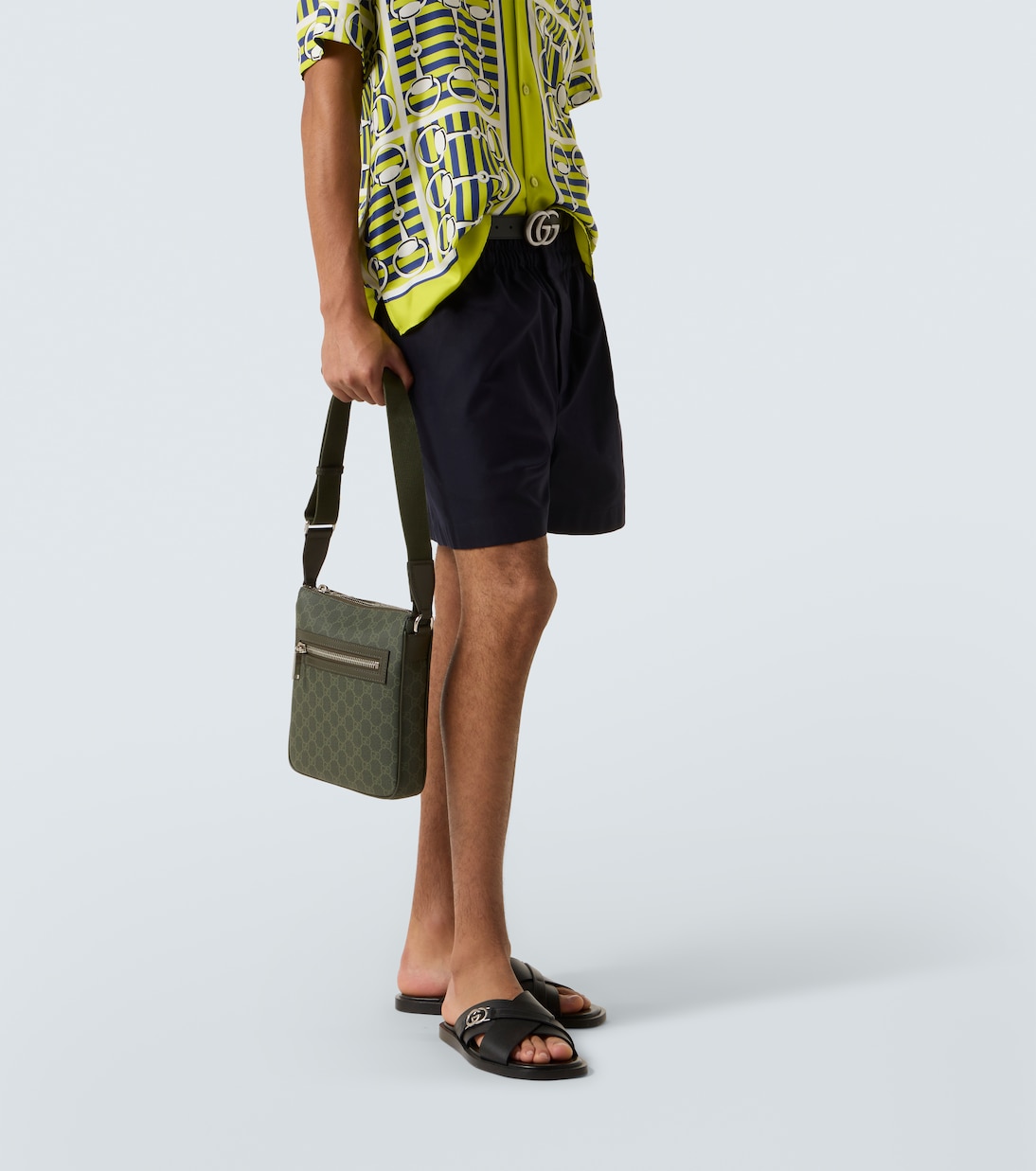GG leather crossbody bag | Gucci
