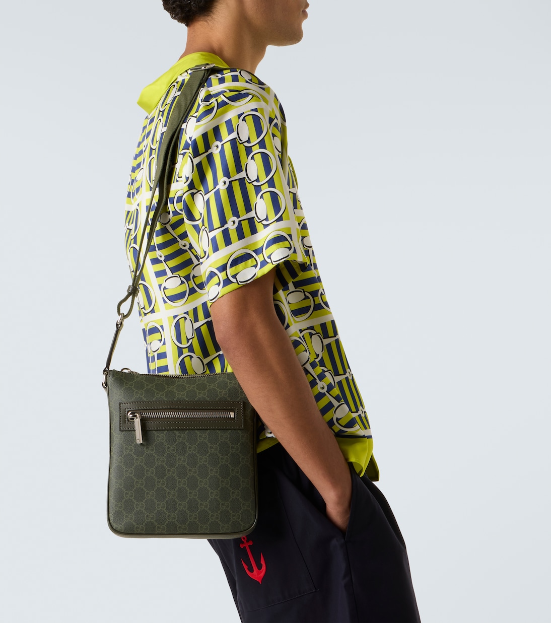 GG leather crossbody bag | Gucci