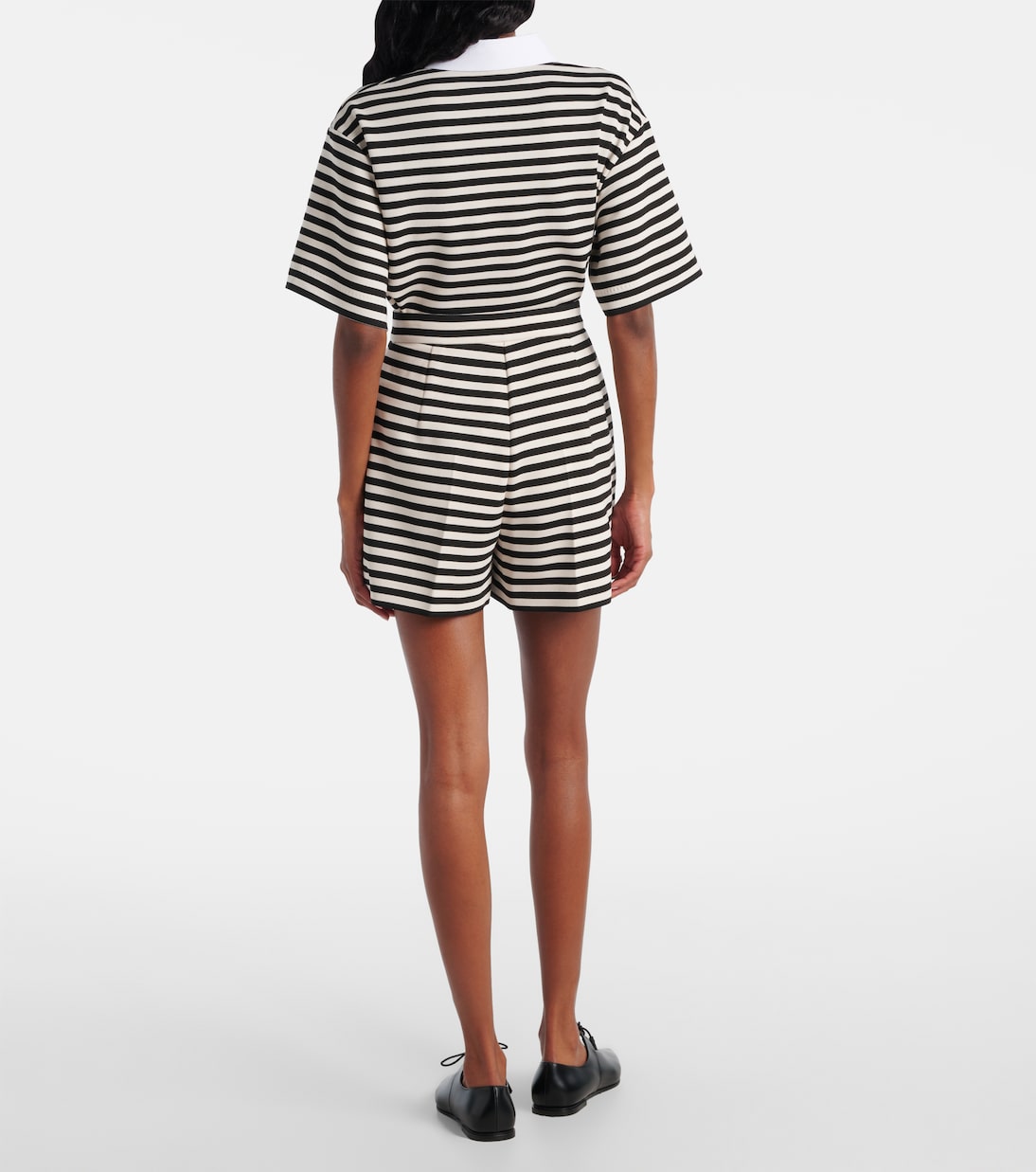 Ornica striped high-rise shorts  | Max Mara
