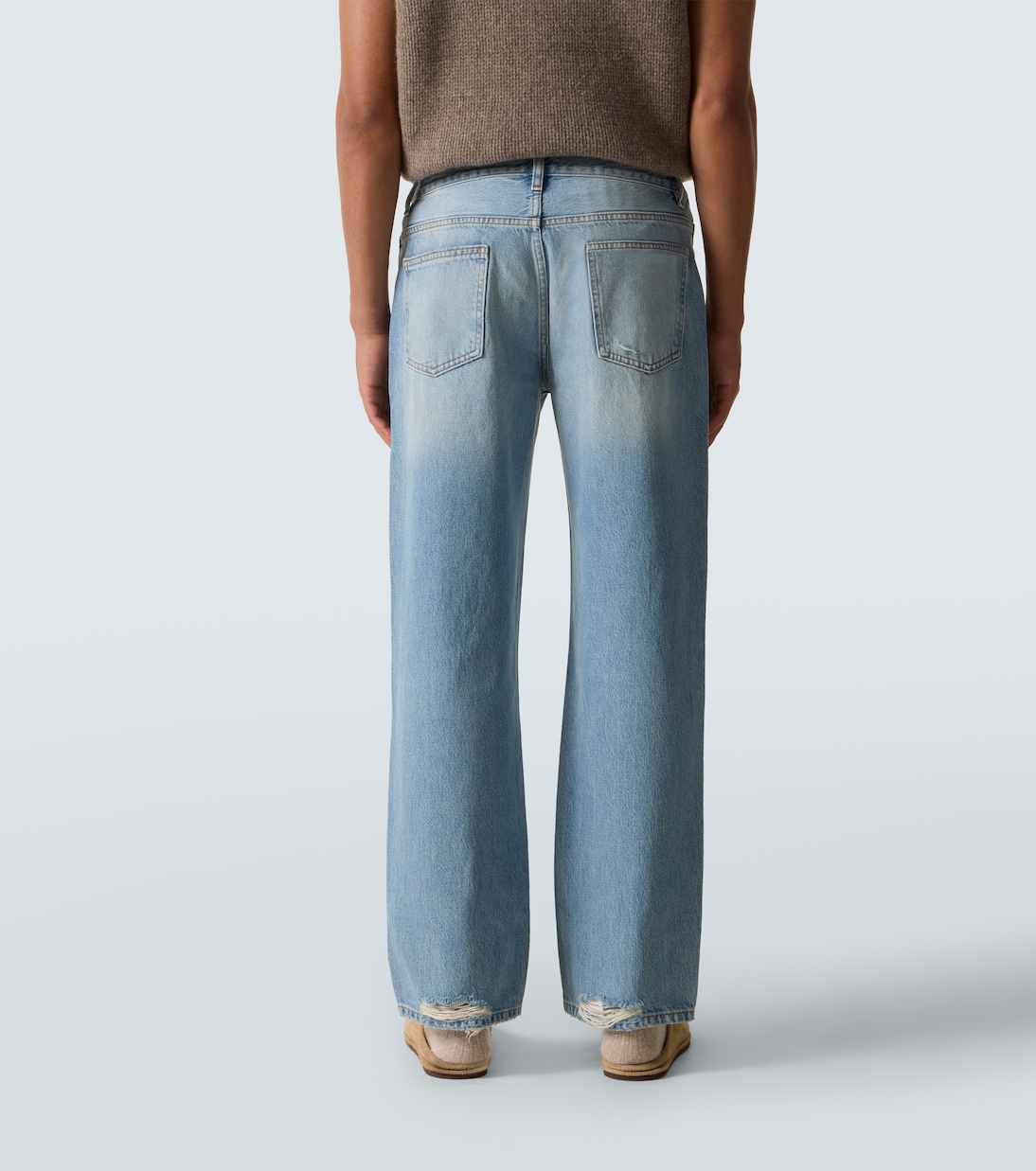 Relaxed Jean distressed straight jeans | Frame