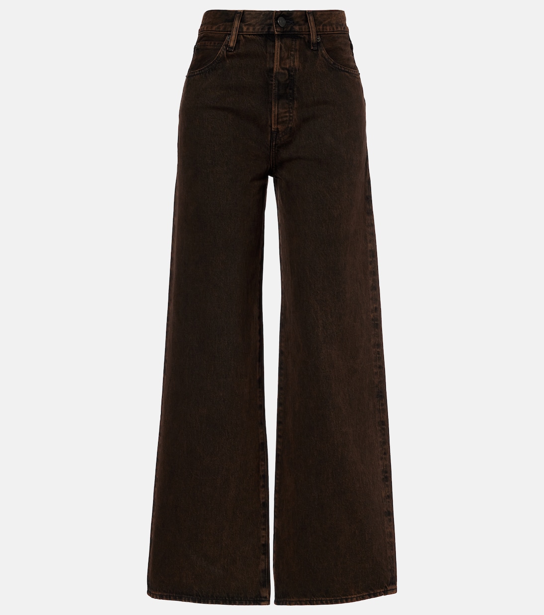 Collegiate high-rise wide-leg jeans | Frame