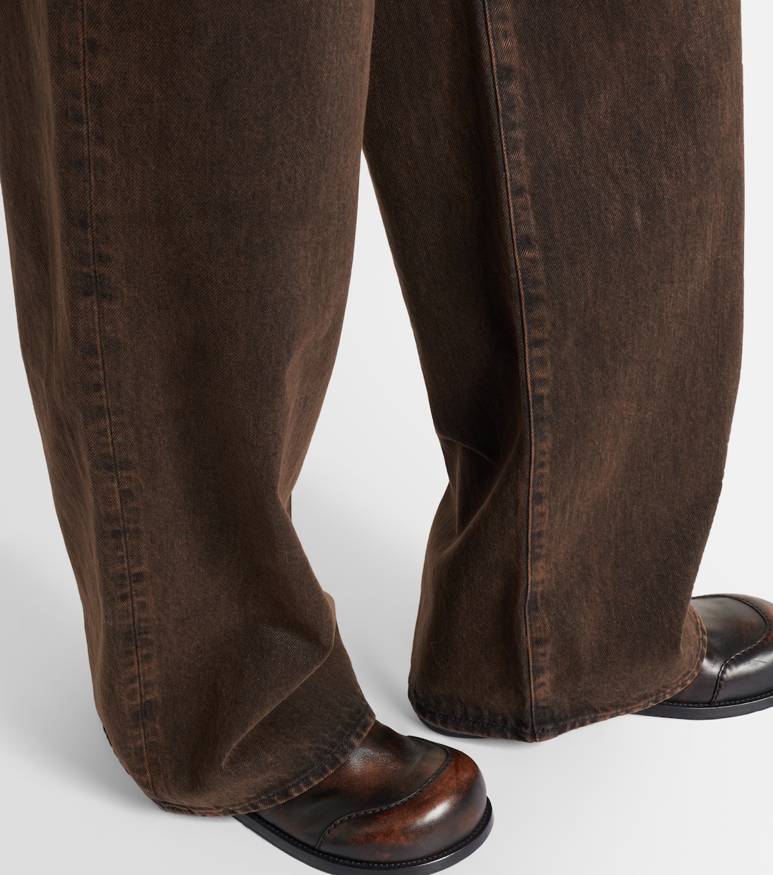 Collegiate high-rise wide-leg jeans | Frame