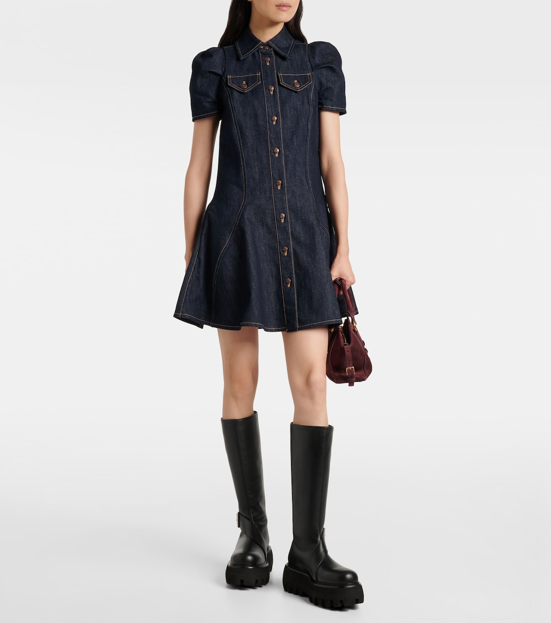 Leather knee-high boots | McQueen