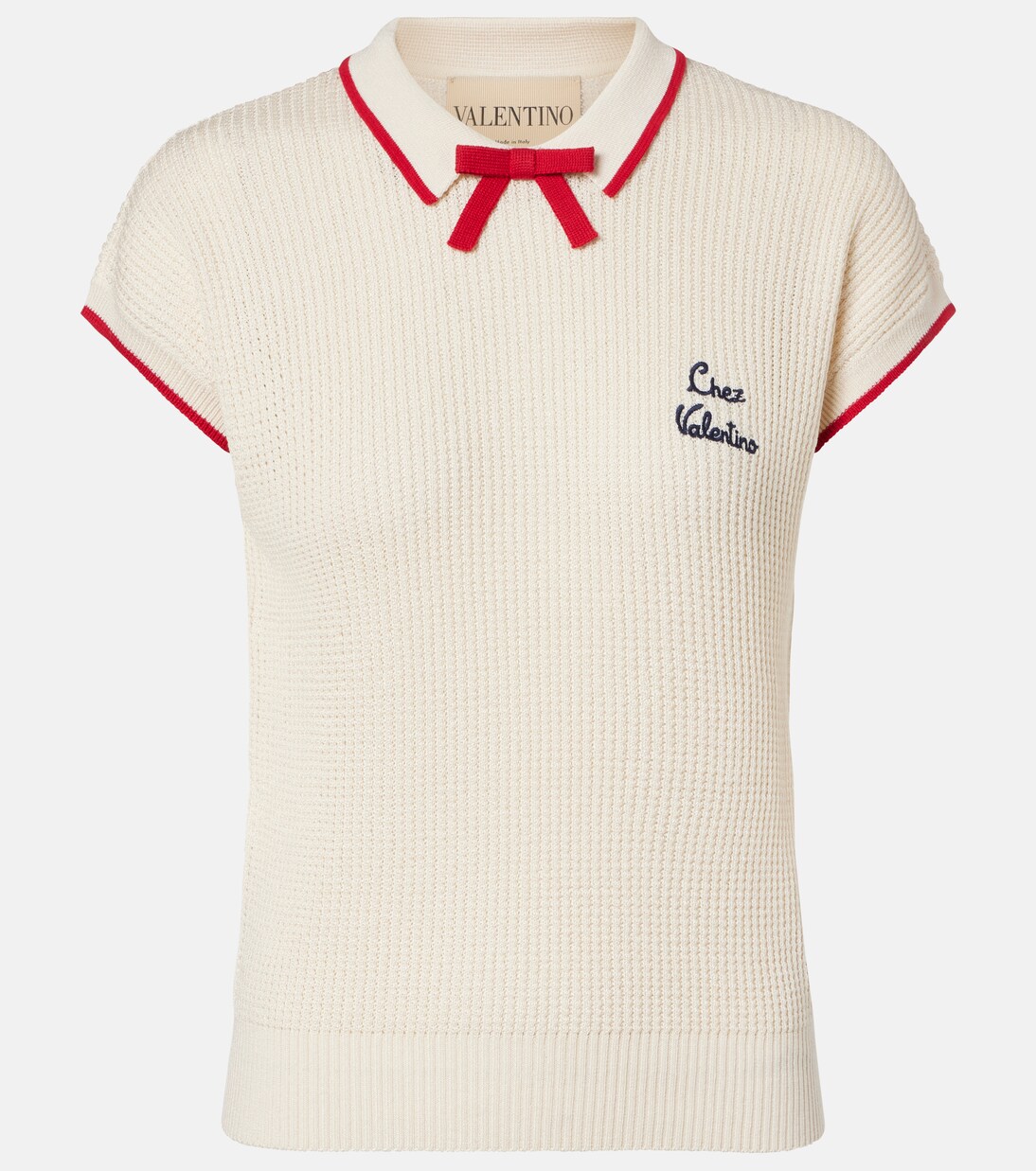 Chez Valentino cotton-blend sweater | Valentino