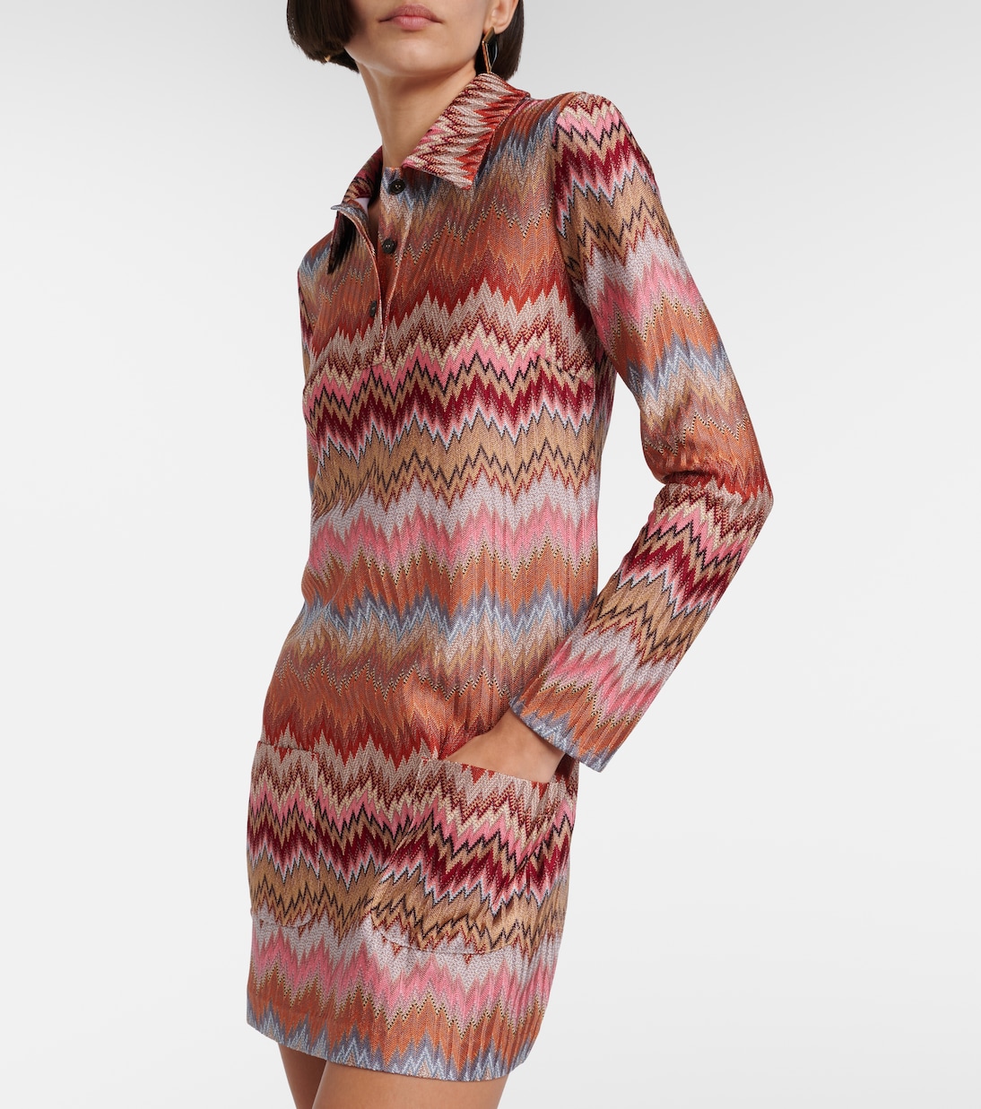 Minikleid aus Häkelstrick | Missoni