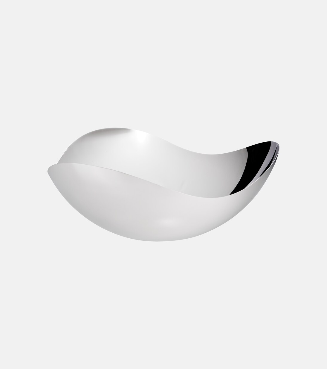 Bloom Large stainless steel bowl by by Helle Damkjær | Georg Jensen